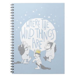 Caderno Espiral Onde Estão As Coisas Selvagens | Lua e Estrelas