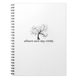 Caderno Espiral onde estão minhas raizes