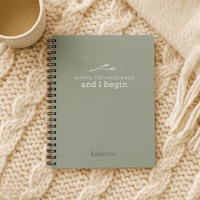 Caderno Espiral Onde o ruído termina no notebook principal (Criador carregado)