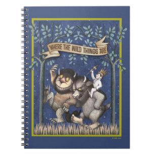 Caderno Espiral Onde Vivem as Coisas Selvagens em Quadrinhos