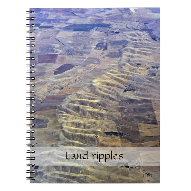 Caderno Espiral ondulação terrestre (Frente)