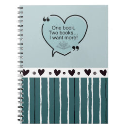 Caderno Espiral One Book, Two Books... I Want More!