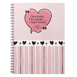 Caderno Espiral One Book, Two Books... I Want More!