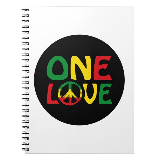 Caderno Espiral One Love, Reggae design (Frente)