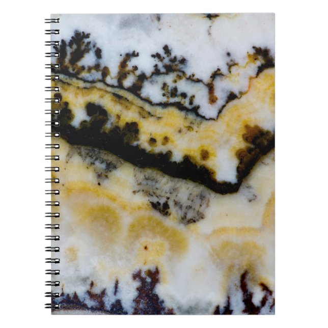 Caderno Espiral Onyx com Renda Prateada (Frente)