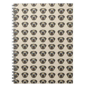 Caderno Espiral Oodles de Pugs