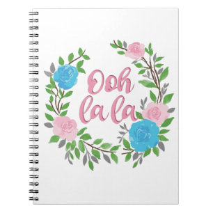 Caderno Espiral Ooh La La - Frases Francesas