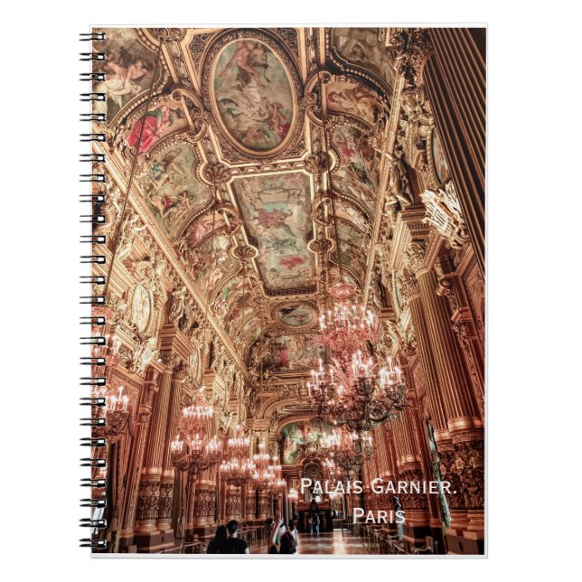 Caderno Espiral Ópera de Palais Garnier. Paris. França. (Frente)