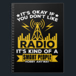 Caderno Espiral Operador de Rádio Ham Radio Hobby Funny<br><div class="desc">Rádio Ham Radio Hobby Funny. Rádio Entusiasta de Ham Radio Lover.</div>