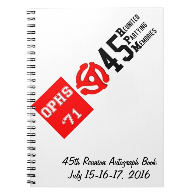 Caderno Espiral OPHS 'livro 71 45rpm/caderno autógrafos (80 Pgs) (Frente)