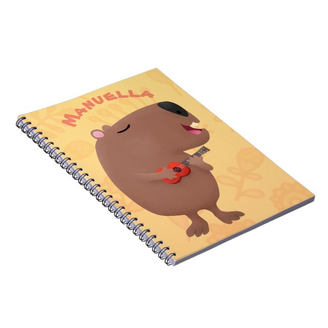 Capa Para iPad Mini Óptica desenho animado de capybara ukulele