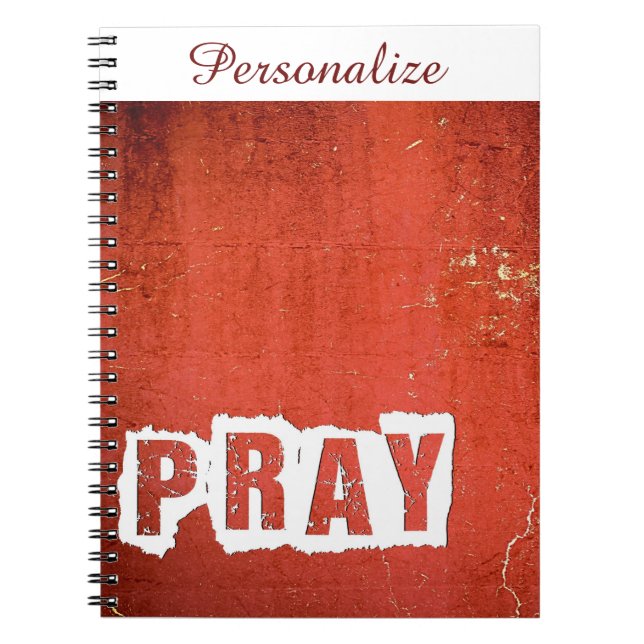 Caderno Espiral Oração Personalizada (Frente)