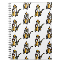 Caderno Espiral Orange Cat