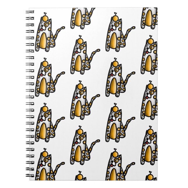 Caderno Espiral Orange Cat (Frente)