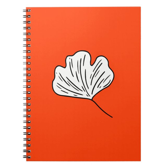 Caderno Espiral Orange Ginkgo Resilience and Hope (Frente)