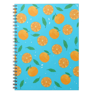 Caderno Espiral Orange Love, Notizbuch mit sommerlichem Motiv
