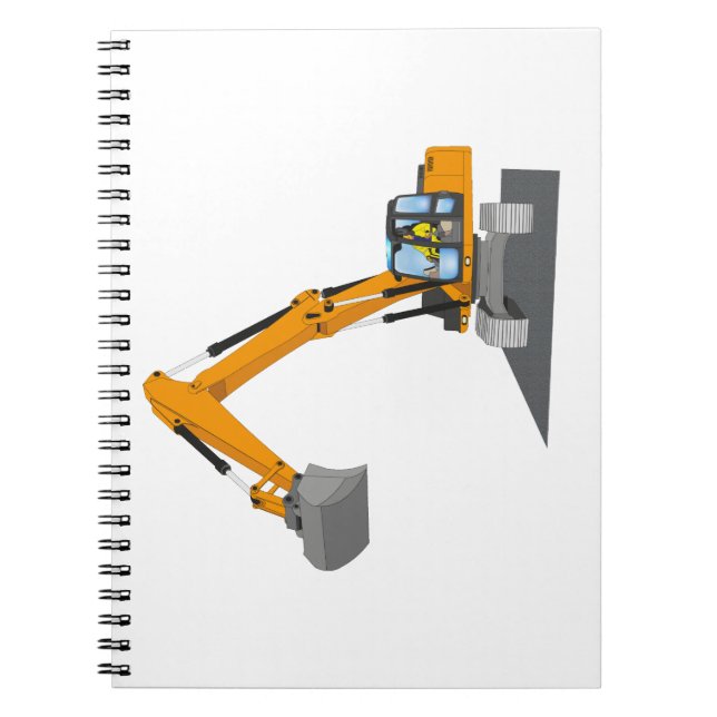 Caderno Espiral oranger Kettenbagger (Frente)