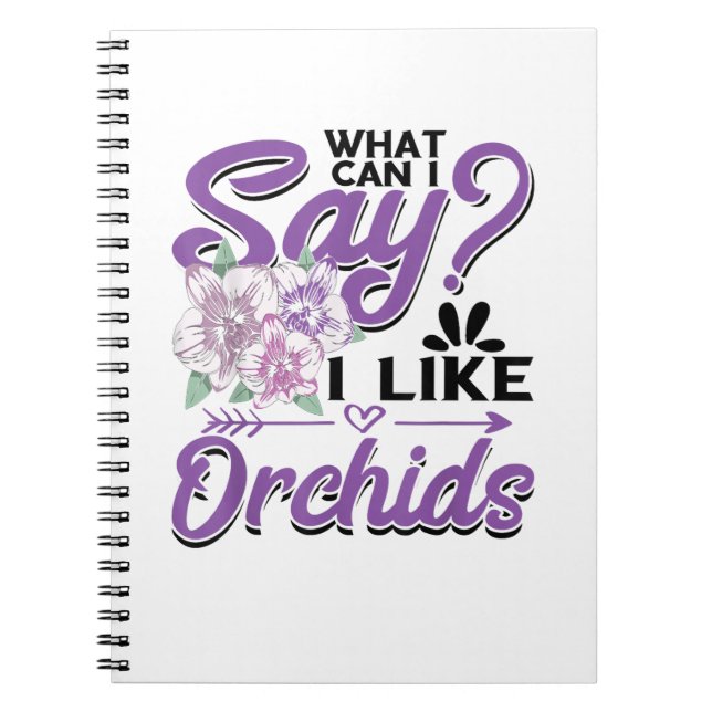 Caderno Espiral Orchid Gardening (Frente)