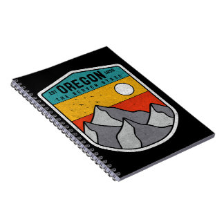 Caderno Espiral Oregon Estado Do Beaver Vintage Mountain Souvenir
