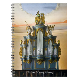 Caderno Espiral Órgão de tubulação de Limburgo