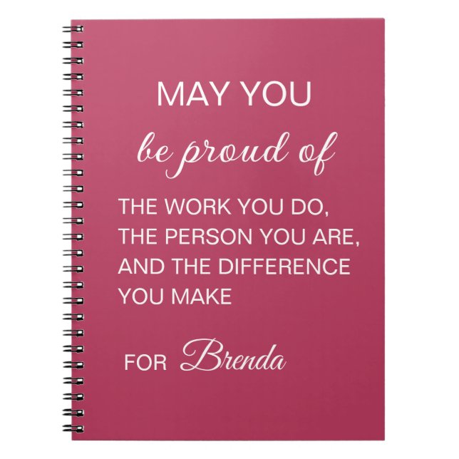 Caderno Espiral Orgulhe-se Personalizado (Frente)