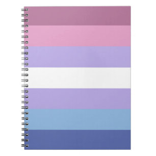 Caderno Espiral Orgulho Bigender, Impressão de distribuição, Orgul