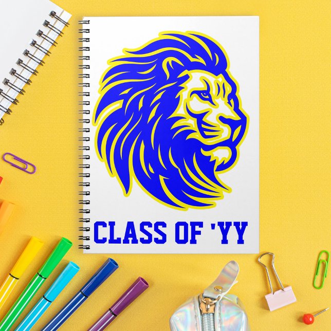 Caderno Espiral Orgulho de Classe Mais velho Amarelo Azul Mascot L (Criador carregado)