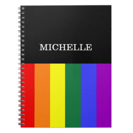 Caderno Espiral Orgulho Gay Rainbow Personalizado
