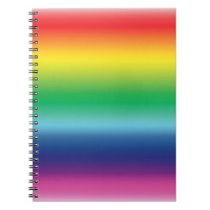 Caderno Espiral Orgulho lgbtq lgbt bandeira arco-íris padrão espir