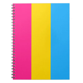 Caderno Espiral Orgulho Pansexual (Bandeira Pan)