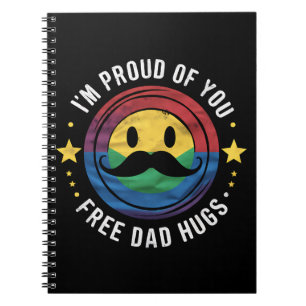 Caderno Espiral Orgulhoso de Você Abraços de Pai Livre Aliado do O