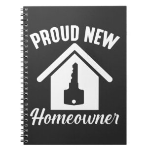 Caderno Espiral Orgulhoso Novo Homeowner