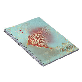 Caderno Espiral Oriental - Brilho - Notebook