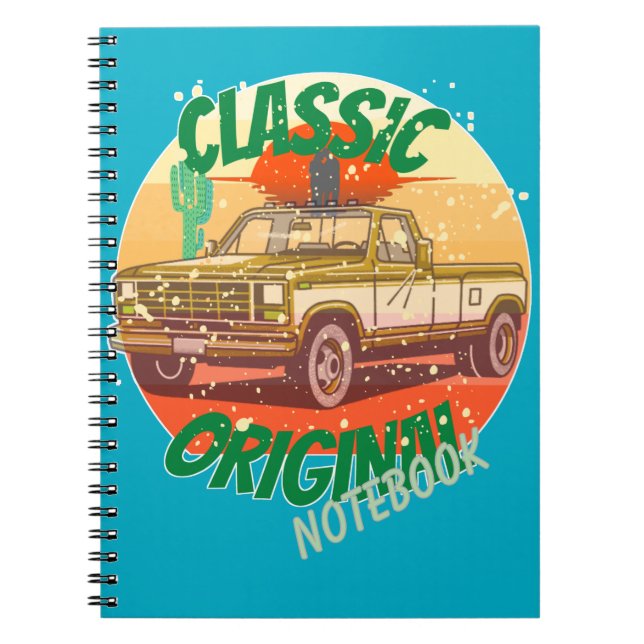 Caderno Espiral Original classic vintage style pickup (Frente)