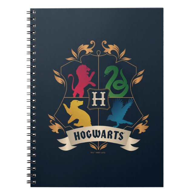 Caderno Espiral Ornamentado HOGWARTS™ House Crest (Frente)