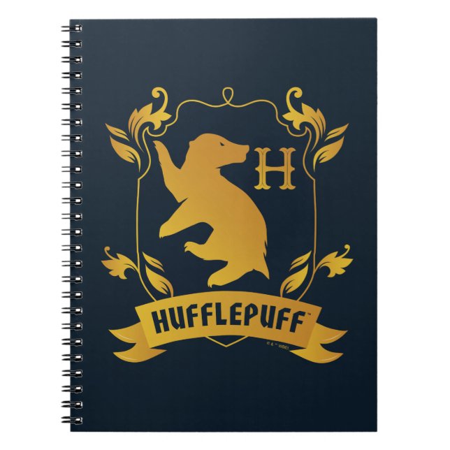 Caderno Espiral Ornamentado HUFFLUFF™ House Crest (Frente)