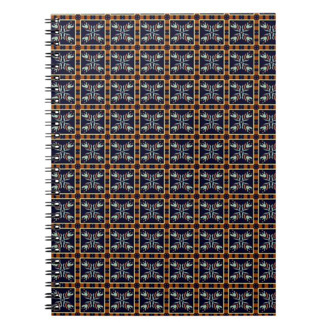 Caderno Espiral Ornamental Retro (Frente)
