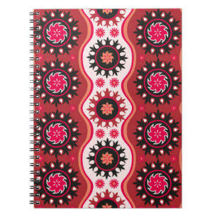 Caderno Espiral ornamento oriental sem costura tradicional