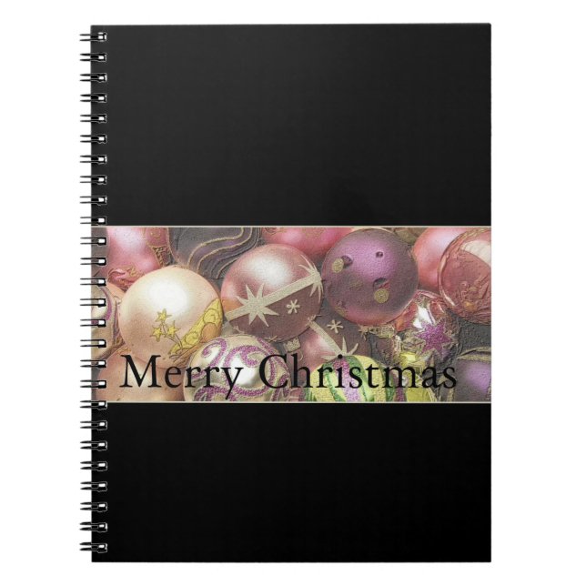 Caderno Espiral ornamentos de pastel (Frente)