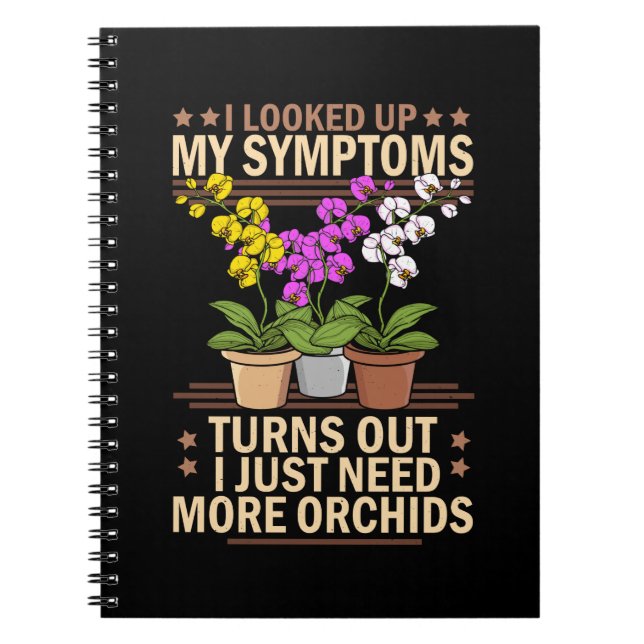 Caderno Espiral Orquídea-flor-pomar-de-flores-florista (Frente)