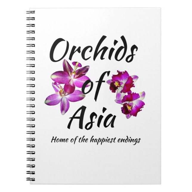 Caderno Espiral Orquídeas da Ásia (Frente)