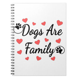 Caderno Espiral Os Cães São Tipografia Familiar Para Os Cachorro