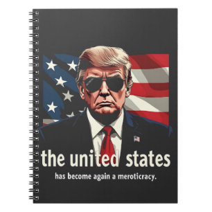 Caderno Espiral Os Estados Unidos tornaram-se novamente uma Merito