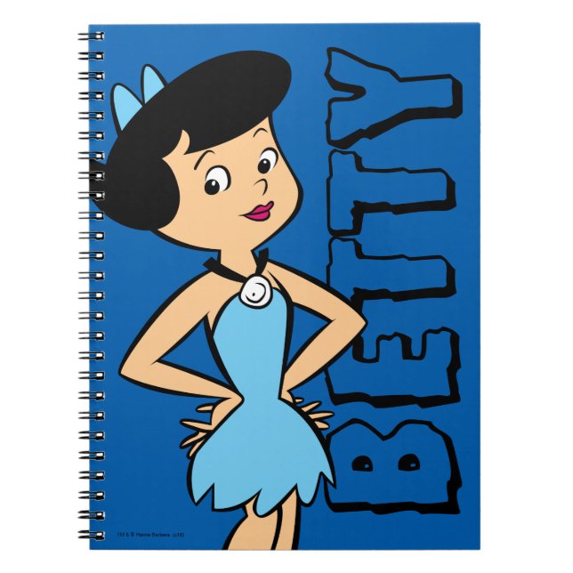 Caderno Espiral Os Flintstones | Betty Rubble (Frente)