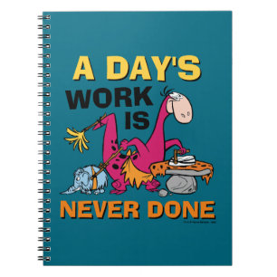 Caderno Espiral Os Flintstones  Centro De Limpeza Dino