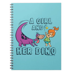 Caderno Espiral Os Flintstones  Esfera de Pebolhas e Bola de Dino