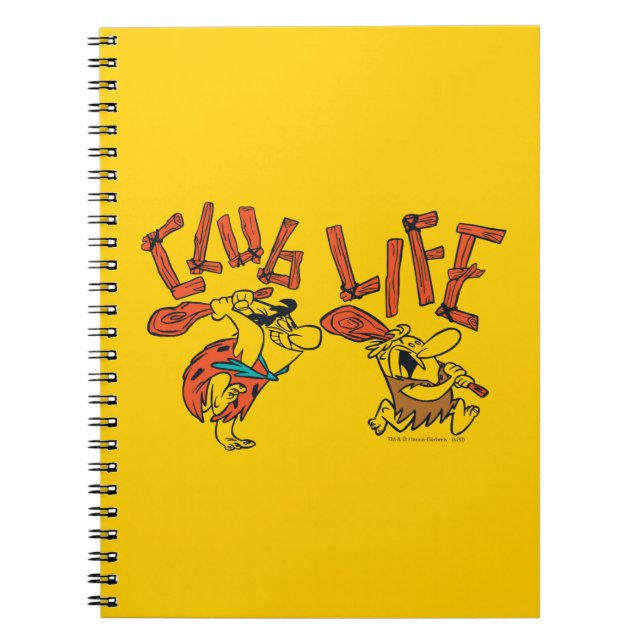 Caderno Espiral Os Flintstones | Fred & Barney - Club Life (Frente)