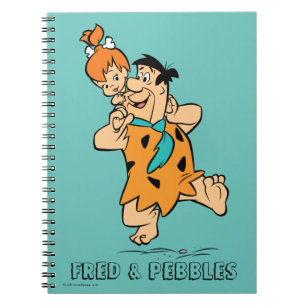 Caderno Espiral Os Flintstones   Fred & Flintstone dos seixos