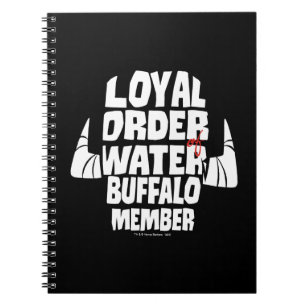 Caderno Espiral Os Flintstones Ordem Leal Membro de Buffalo de Á