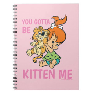 Caderno Espiral Os Flintstones  Pebolhas e seu Tigre